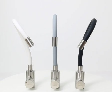 Смеситель для кухни Melana Elastico F610401GR Сатин Серый 