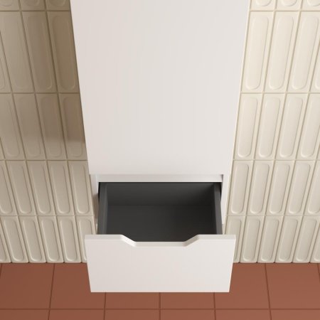 Пенал подвесной Style Line "Остин" 360 см 1 ящик белый эмаль PLUS 