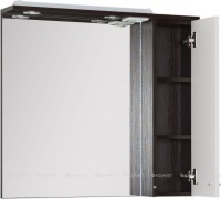 Зеркало Aquanet Равенна 80 wenge (фасад белый)