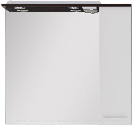 Зеркало Aquanet Равенна 80 wenge (фасад белый) 