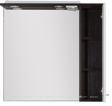 Зеркало Aquanet Равенна 80 wenge (фасад белый) 