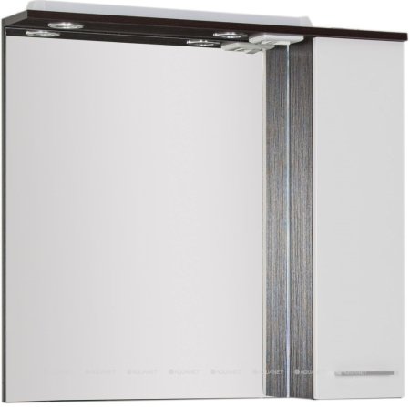 Зеркало Aquanet Равенна 80 wenge (фасад белый) 