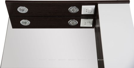 Зеркало Aquanet Равенна 80 wenge (фасад белый) 