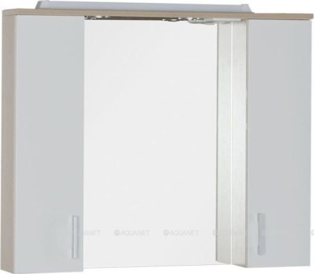 Зеркало-шкаф Aquanet Тиана 90 светлый дуб 