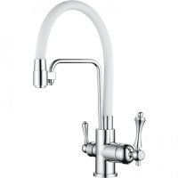 Cмеситель для кухни под фильтр GANZER SILESTIS GZ77025F Белый