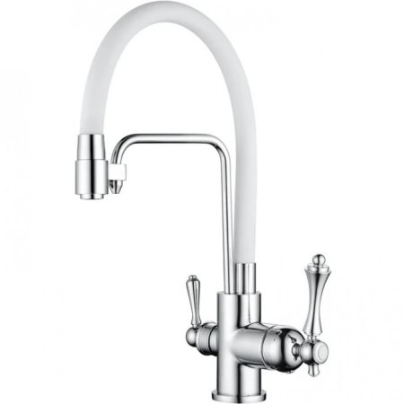 Cмеситель для кухни под фильтр GANZER SILESTIS GZ77025F Белый 