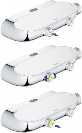 Душевая система Grohe SmartControl 26361000 с термостатом Хром 