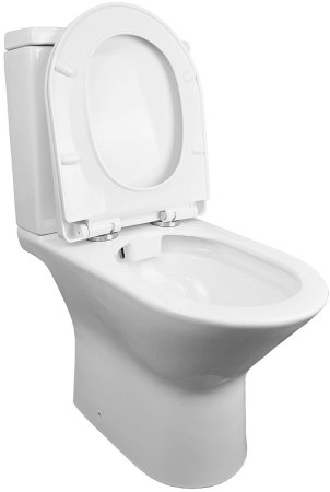 Унитаз компакт Azario Fretta New AZ-1223B с бачком и сиденьем Микролифт 