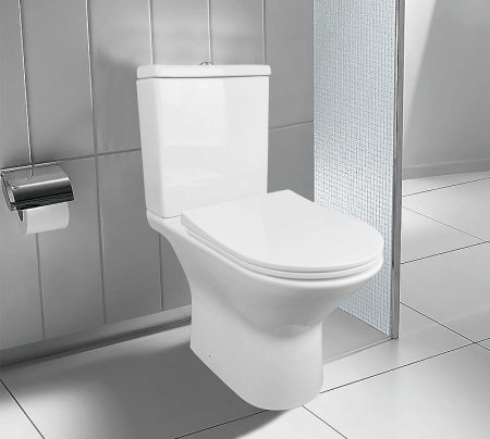 Унитаз компакт Azario Fretta New AZ-1223B с бачком и сиденьем Микролифт 