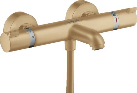 Термостат Hansgrohe Ecostat Comfort 13114140 для ванны с душем, шлифованная бронза 