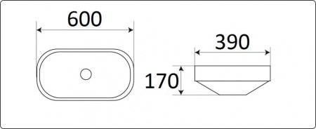 Раковина CeramaLux N 5006C 
