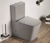 Унитаз-компакт CeramaLux N 2170AXMH с микролифтом светло серый матовый