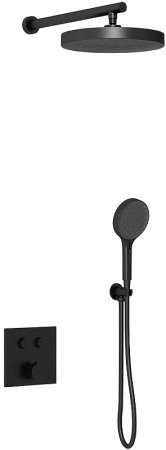 Душевая система Vincea Inspire VSFW-4I212MB Черная матовая 