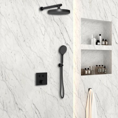 Душевая система Vincea Inspire VSFW-4I212MB Черная матовая 