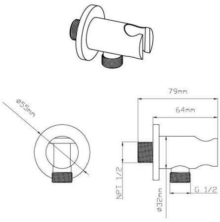 Душевая система Vincea Inspire VSFW-4I212MB Черная матовая 
