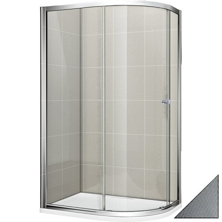 Душевой уголок Cezares Pratico RH 1 120/90 P Cr + трап в подарок 