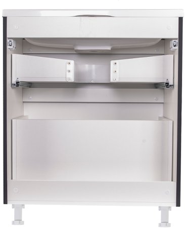 Тумба под раковину Style Line Бергамо 70 СС-00002311 Черная антискрейч 