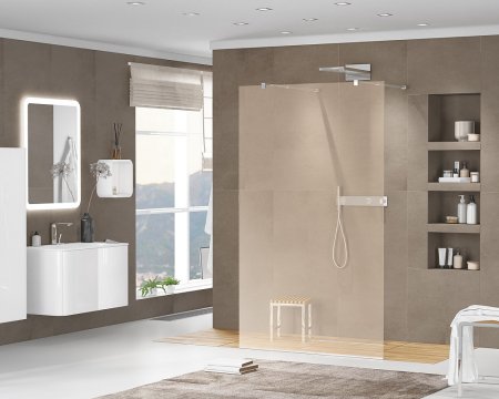 Душевая перегородка Cezares Liberta-L-2-110-BR-Cr 