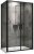 Душевой уголок Abber Sonnenstrand 100x90 AG04100BC-S90B профиль Черный стекло прозрачное 