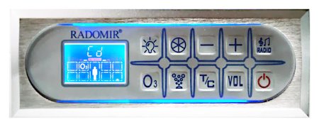 Акриловая ванна Радомир Верона Комфорт Chrome 