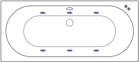 Акриловая ванна Excellent Oceana WAEX.OCE18.SOFT 180x80 