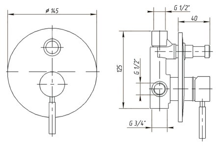 Смеситель Migliore Fortis ML.FRT-5272 Cr для душа 