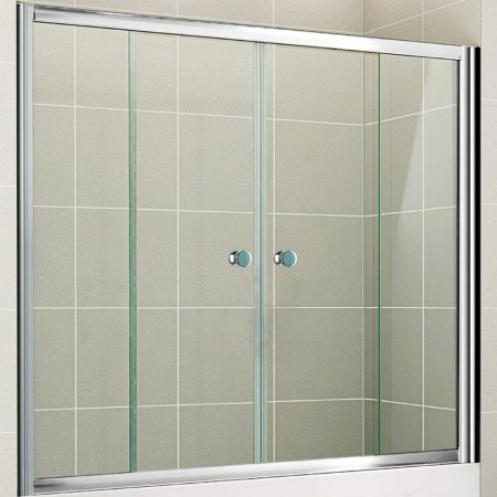 Шторка на ванну Cezares Pratico VF2 150/140 C Cr 