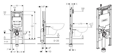 Система инсталляции для унитазов Geberit Sigma 8 111.796.00.1 