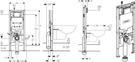 Система инсталляции для унитазов Geberit Sigma 8 111.796.00.1 
