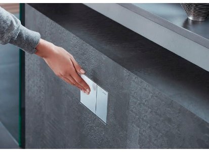 Кнопка смыва Geberit Omega 60 115.081.SI.1 белая 