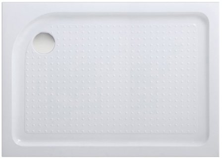 Акриловый поддон для душа BelBagno Tray L 100x80x15 TRAY-BB-AH-100/80-15-W-L Белый L с антискользящим покрытием 