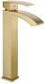 Смеситель для раковины высокий Grocenberg GB3007MG, матовое золото 