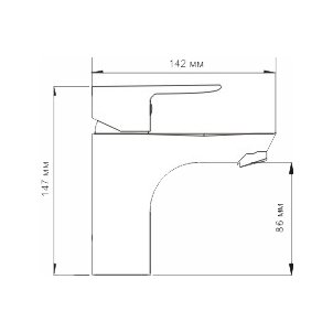 Смеситель Zorg Sanitary ZR 104 U для раковины 