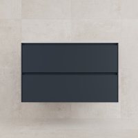 Тумба подвесная "ЛИМА 90" эмаль, под раковину LINE 90, 2 ящ., PLUS, графит