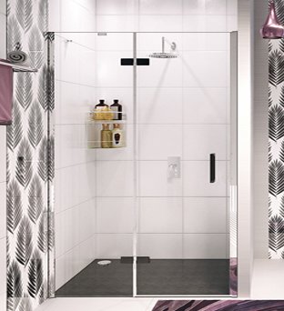 Душевая дверь в нишу WasserKRAFT Aller Black 10H05LB 120 см 