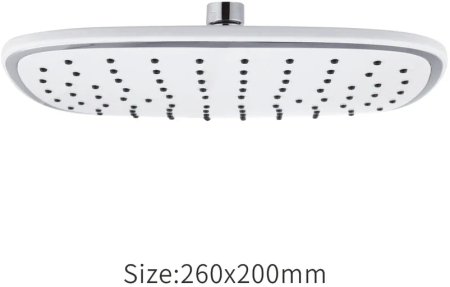 Верхний душ Rose RH41, белый/хром 
