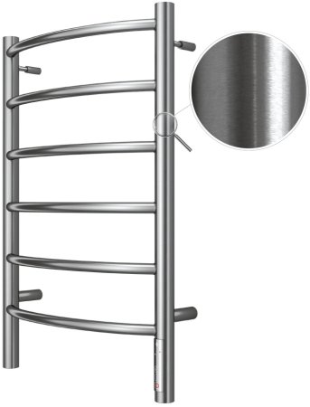 Полотенцесушитель электрический Terminus Классик П6 40х65 quick touch, сатин 