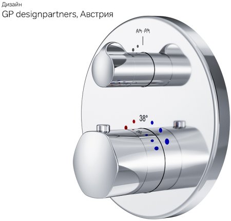 Смеситель для душа AM.PM Gem F9085500 с термостатом Хром 