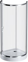 Душевой уголок AM.PM Like Round 95х95 W83G-333-095CT профиль Хром глянцевый стекло прозрачное
