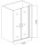 Душевая дверь в нишу Good Door Pandora SD-100-T-CH 