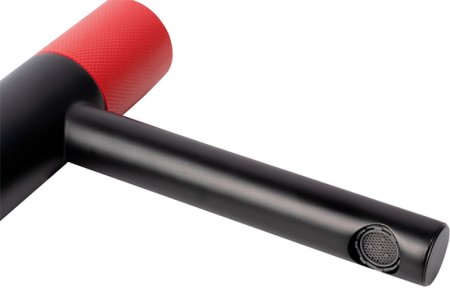 Смеситель для раковины Bronze de Luxe Avantgarde 2010RH Черный Красный 