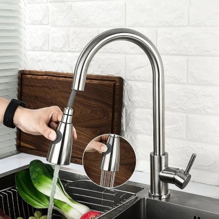 Смеситель для кухни Frap H899 F60899-1 Сатин 