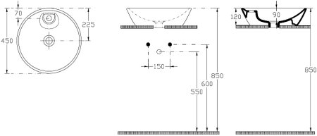 Раковина-чаша Allen Brau Fantasy 45 4.11018.20 Белая 
