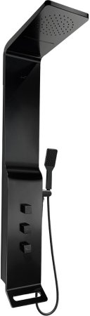 Душевая панель Cerutti SPA Sella B CT8989 с термостатом Черная глянцевая 