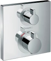 Смеситель для душа Hansgrohe Ecostat Square 15712000 с термостатом Хром