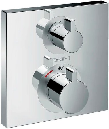 Смеситель для душа Hansgrohe Ecostat Square 15712000 с термостатом Хром 