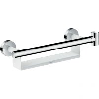 Поручень Hansgrohe Unica Comfort 26328400 с полочкой и держателем для душа