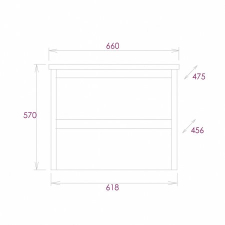 Тумба с раковиной Onika Амара 65.13 баменда 