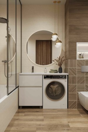 Тумба с раковиной Creto Cafor 110 L 19-W110L Белый глянец 