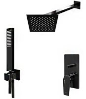 Душевая система WasserKRAFT А66209 Черный глянец